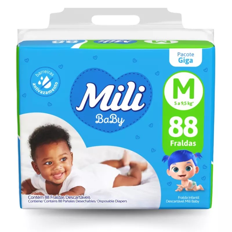 Fralda Infantil Mili Baby M